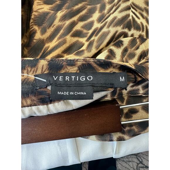 Vertigo Wild Savanna Sheer Maxi Skirt Medium Glam Sexy Mobwife Aesthetic NWT - Picture 4 of 7